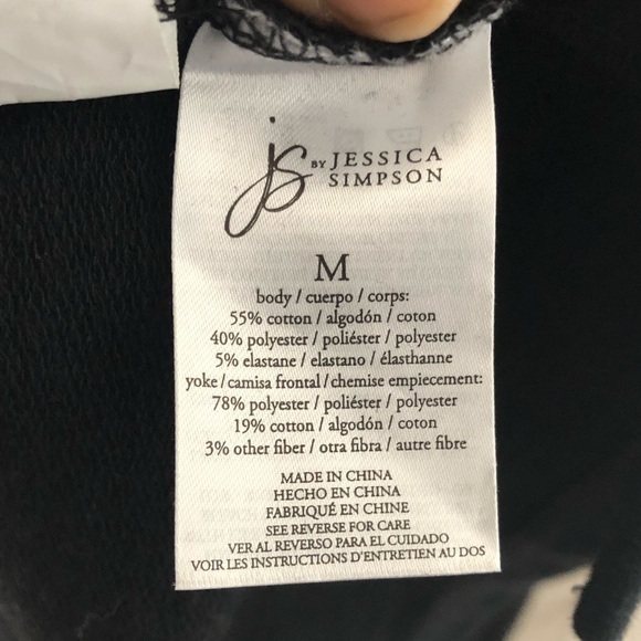 Jessica Simpson Tenley Ruffle Frill Long Sleeve Top SZ M - Picture 5 of 5